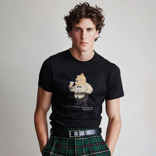 Classic Fit Poohlo Bear Men’s premium heavyweight T-Shirt