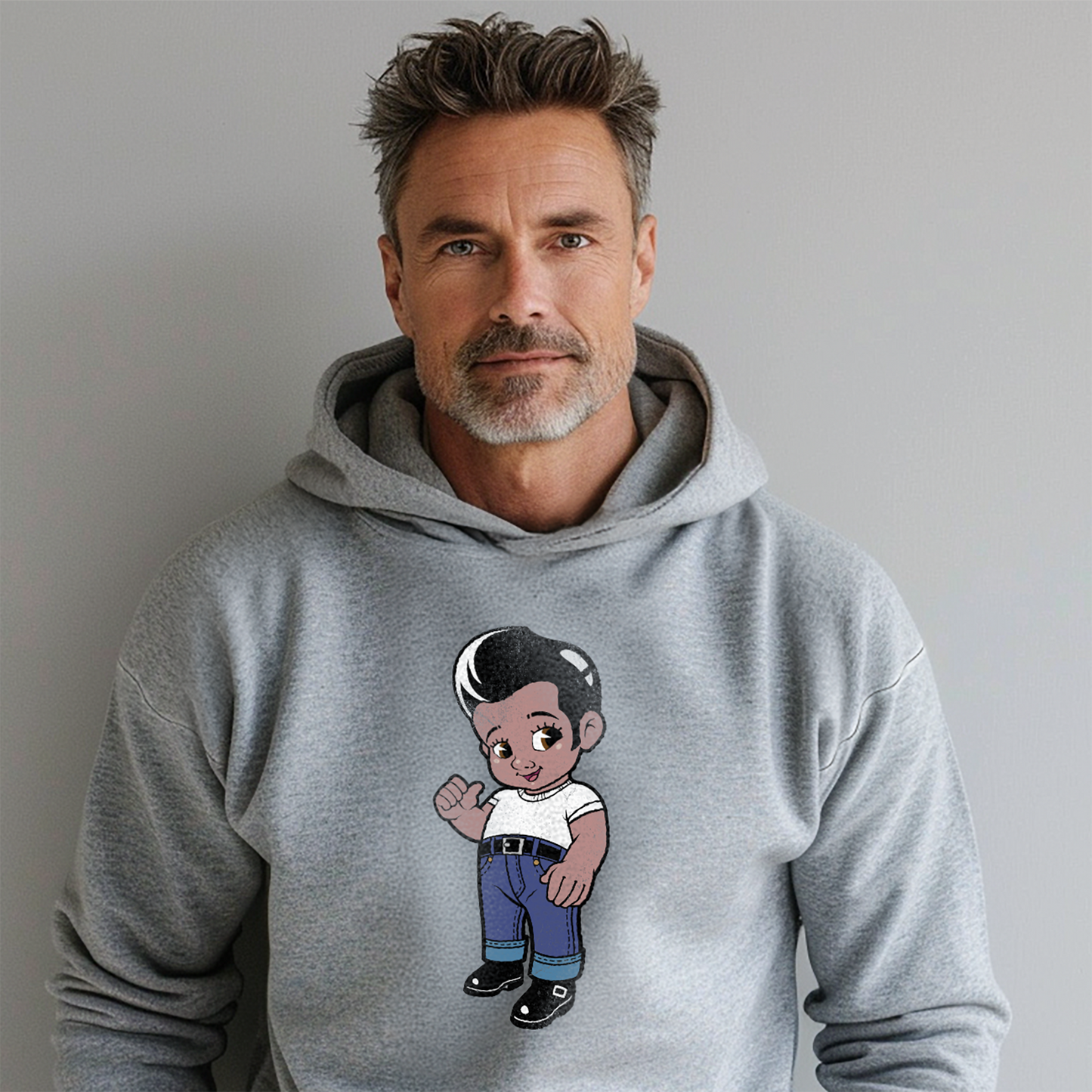 Original BB Heather Grey Unisex hoodie