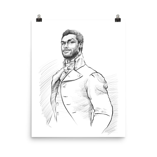 Limited Edition The Duke of Hastings - Canon Fine Art Bright White Paper (Matte, 230gsm)